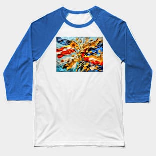 Colorful abstract artwork design Baseball T-Shirt